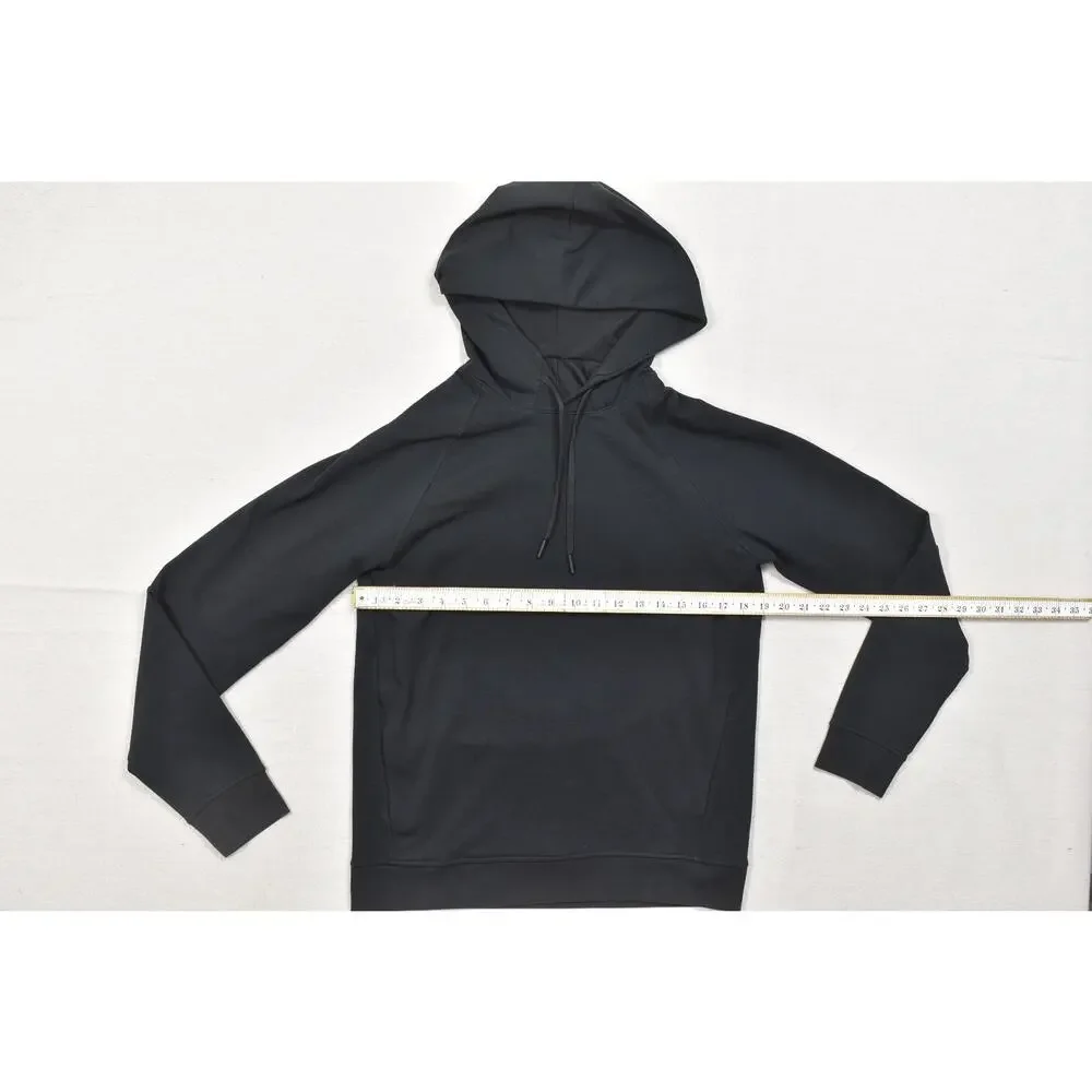 Lululemon City Sweat Pullover Hoodie Black Men's Size S Small Athletic Raglan Sl